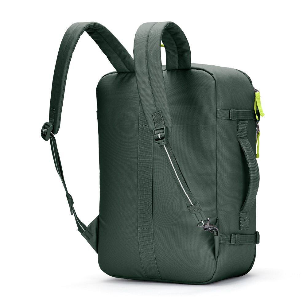 Back. Pacsafe - GO 34L Carry-on Backpack, Spruce Green - Spruce Green.