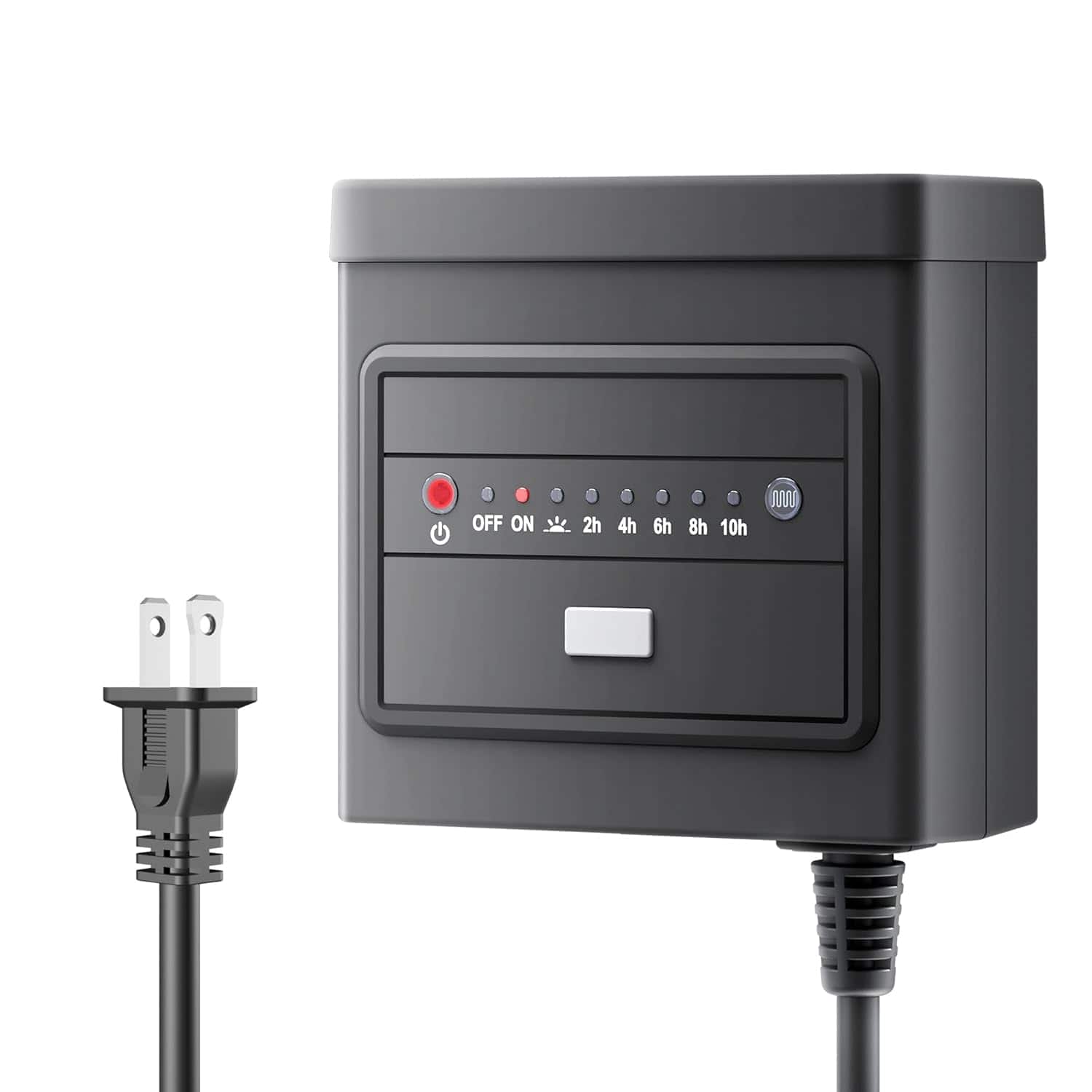 BN-LINK - 60W Low Voltage Landscape Transformer, Countdown Timer & Photocell, 125V to 12V, Outdoor LED Lighting - Black