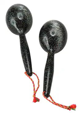 Tycoon Percussion - Wood Maracas, Siam Oak Construction, Full-Sized Heads, Sharp & Full Sound, Sold in Matched Pairs, Master Diamond Finish