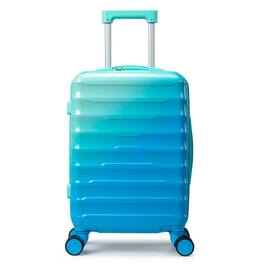 Winado - 20" Carry-on Airline Approved Small Luggage Hardshell PC+ABS Gradient Color Suitcase with TSA Lock for Travel Business - Gradient Blue