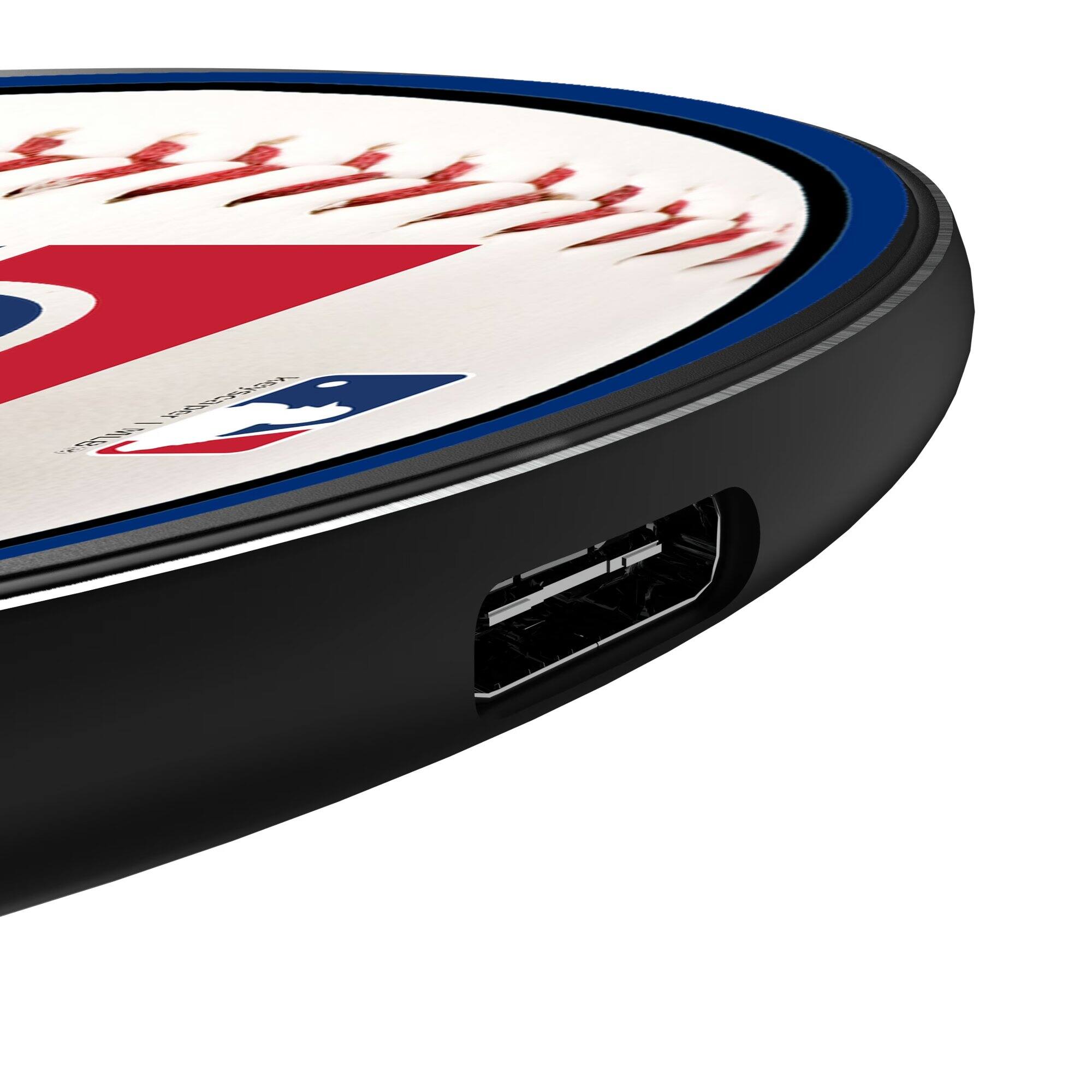 Alt View 2. Keyscaper - Texas Rangers Wireless Charging Pad - Multicolor.