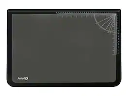 Artistic - Logo Pad Anti-Slip Rubber Desk Pad, 31" x 20" - Black/Clear