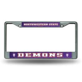 Rico Industries - Northwestern State Demons Chrome Metal License Plate Frame - Multi