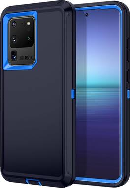 Entronix - Galaxy S20 Ultra Case - Ultimate Triple-Layer Heavy Duty Protection - Navy