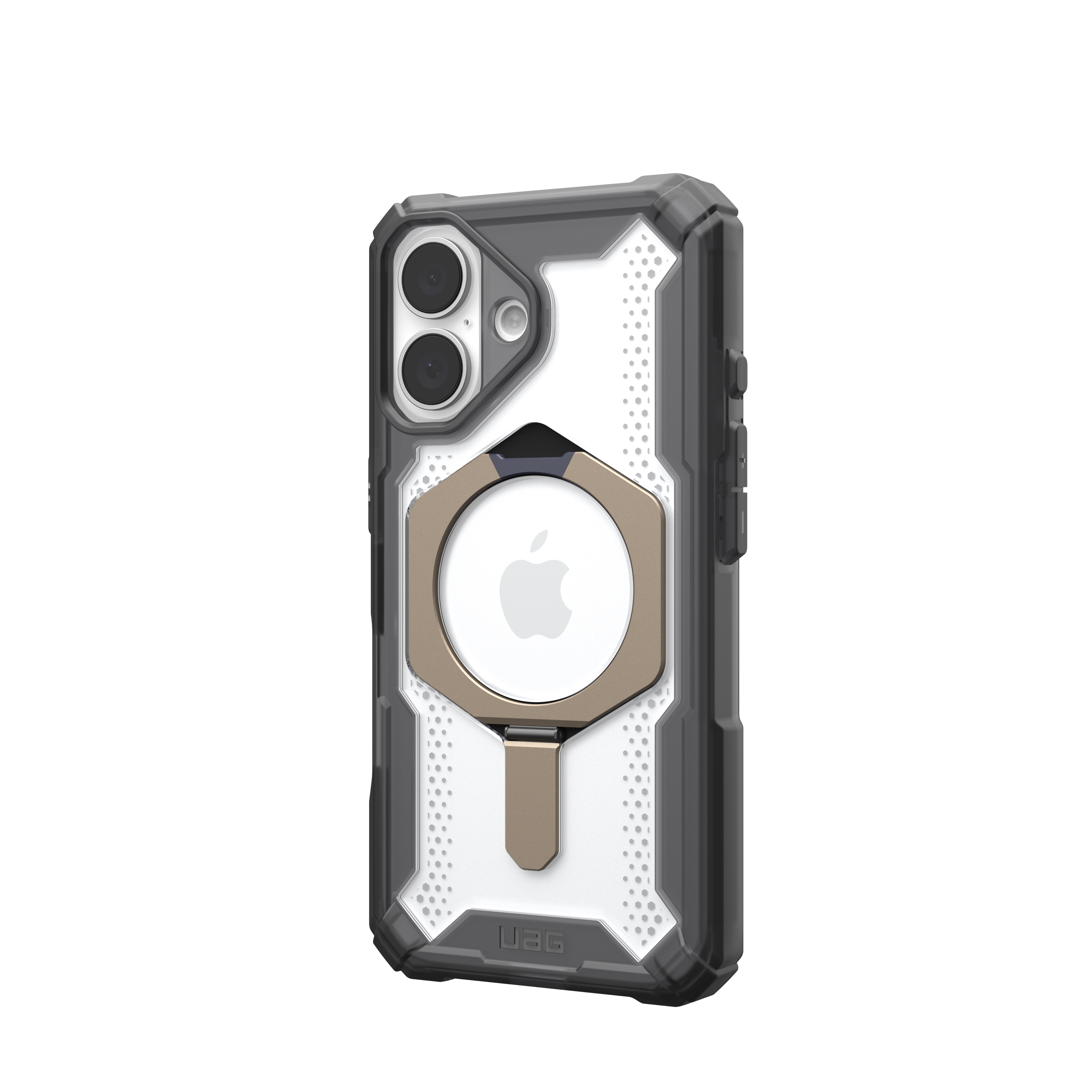 Alt View 3. UAG - Plasma XTE Series Case with Magsafe for Apple iPhone 16 - Ash/Titanium.