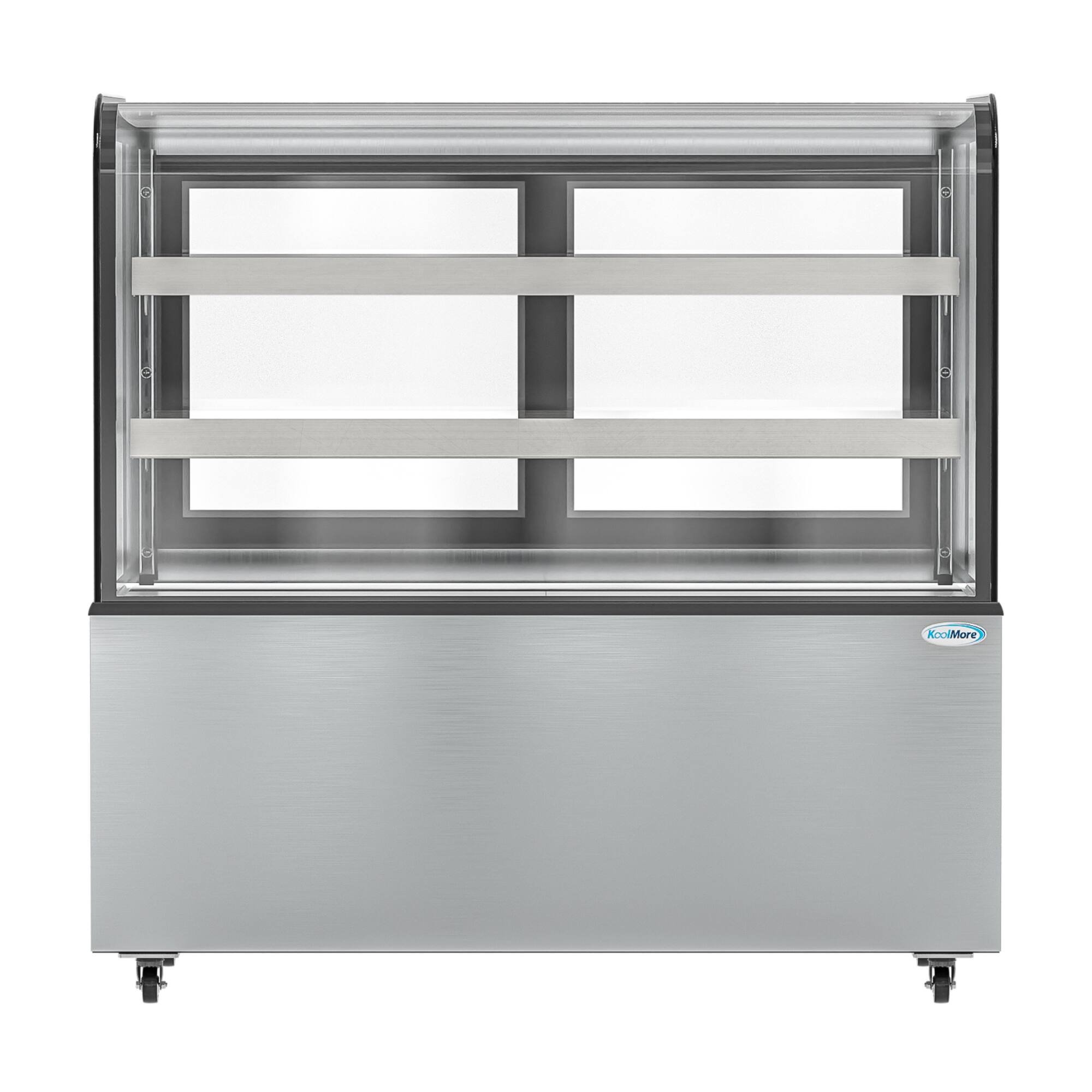 Alt View 5. Koolmore - 47 in. Dry Bakery Display Case with Front Curved Glass Protection, 14 cu ft. BDC-13C - Black.