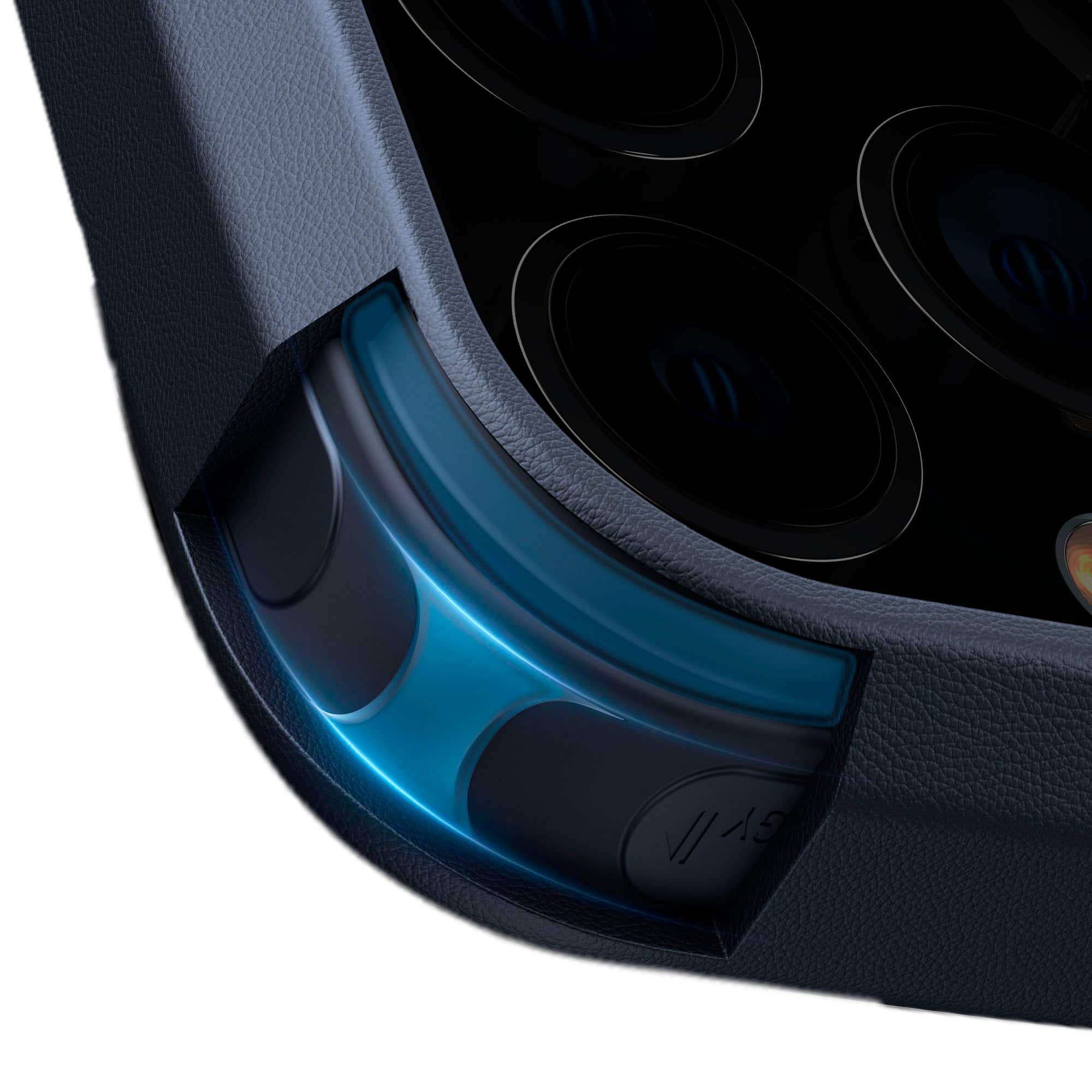 Angle. TORRAS - UPRO Ostand Spin 360° Magnetic Stand Military Grade Shockproof & MagSafe-Compatible Case for Apple iPhone 15 Pro Max - Clear.