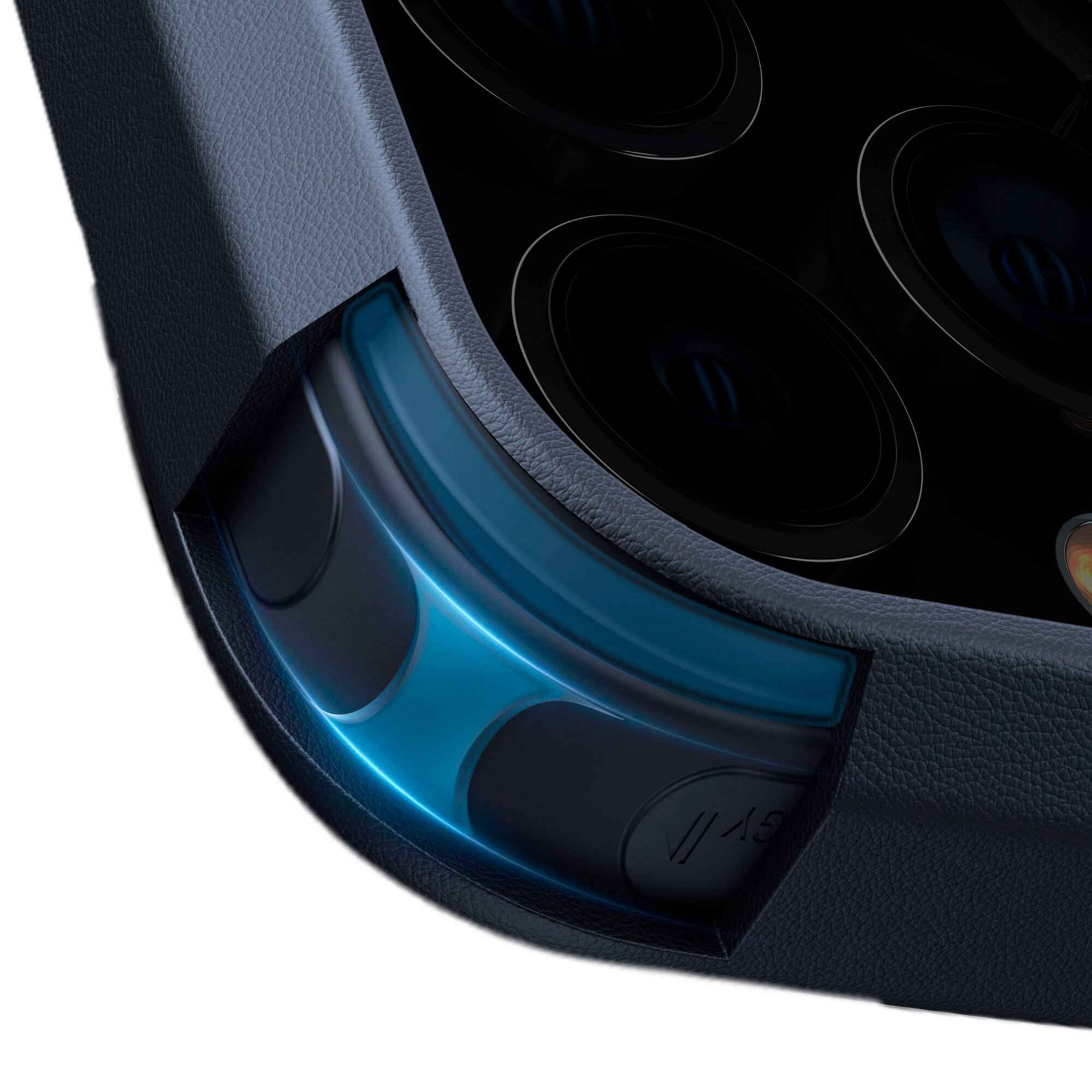 Angle. TORRAS - UPRO Ostand Spin 360° Magnetic Stand Military Grade Shockproof & MagSafe-Compatible Case for Apple iPhone 15 Pro Max - Clear.