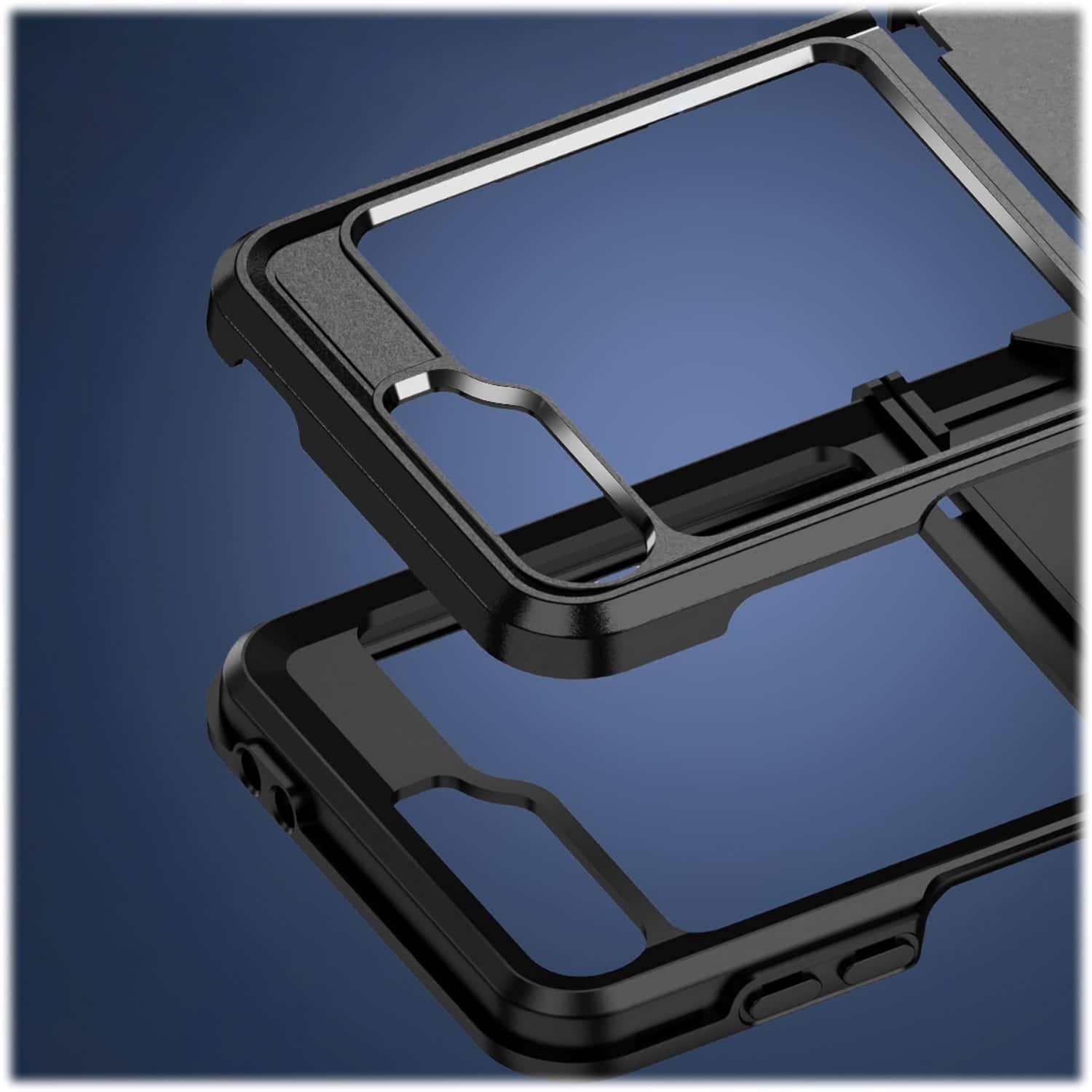 Alt View 17. SaharaCase - Raider Series Kickstand Case for Samsung Galaxy Z Flip6 - Scorpion Black.