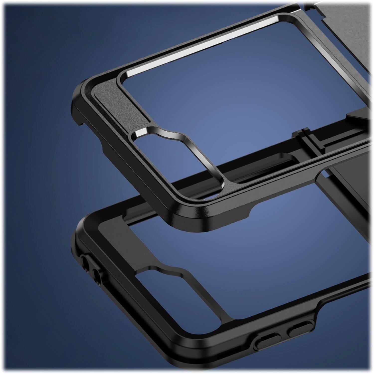Alt View 17. SaharaCase - Raider Series Kickstand Case for Samsung Galaxy Z Flip6 - Scorpion Black.