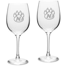 Jardine - Northwest Missouri State Bearcats 16oz. 2-Piece Traditional White Wine Glass Set - Multicolor