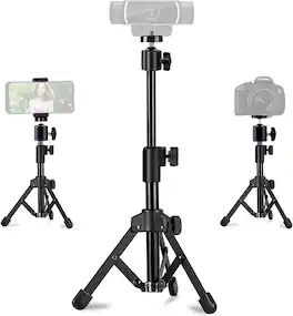 Schertz - Extendable Desktop Webcam Tripod Stand for Cameras, Phones, and Webcams, Compatible with Logitech C920/C922/C930/C925e/C