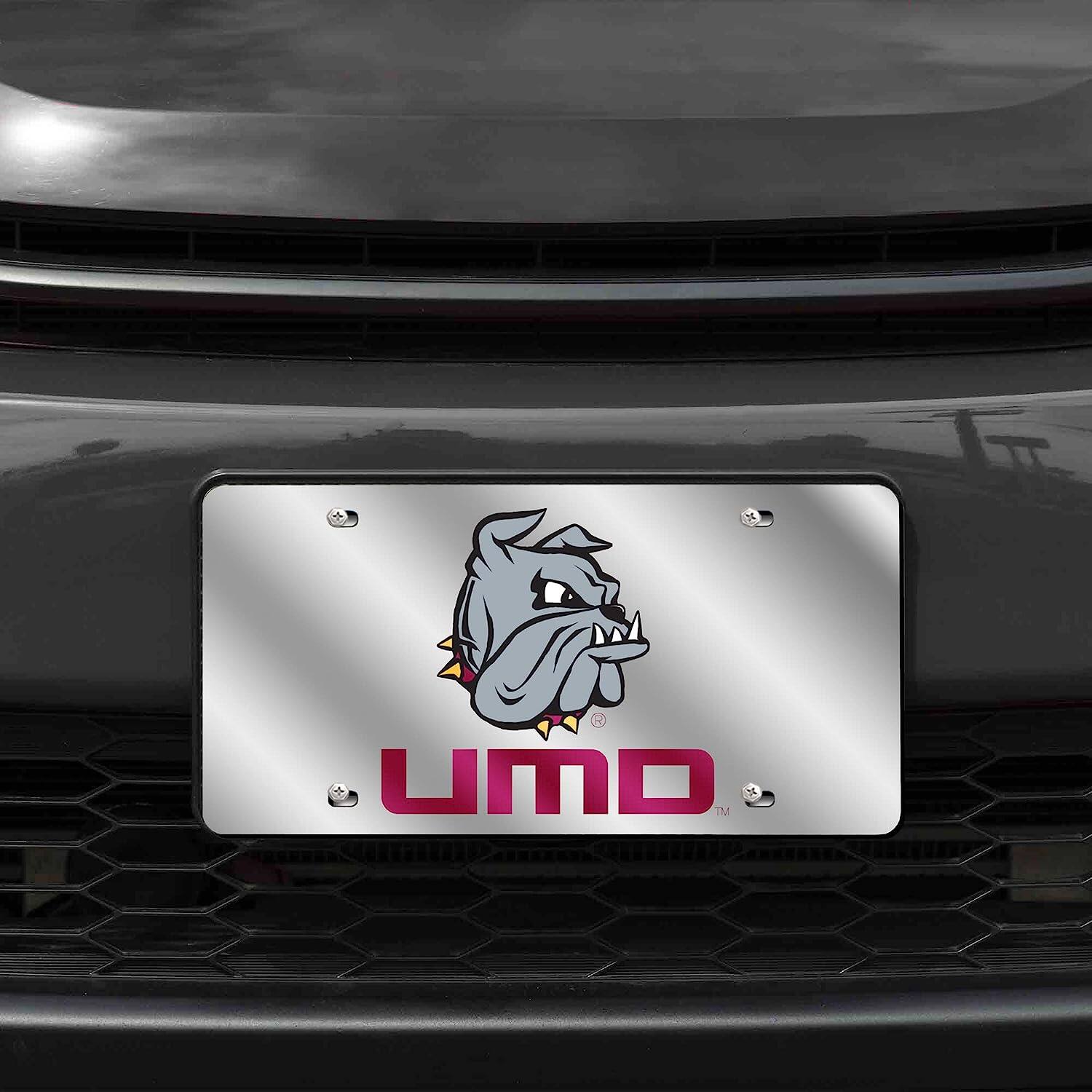 Alt View 1. Rico Industries - Minnesota Duluth UMD Bulldogs Mirrored Laser Cut License Plate Laser Tag - Multi.