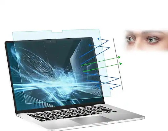 Front. Techprotectus - Tempered Glass Screen Protector for 2023 Macbook Air 15" M2.