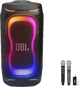 Bundle - JBL - PartyBox 330 Portable Party Speaker with Wireless Mic Pair Kit - Black