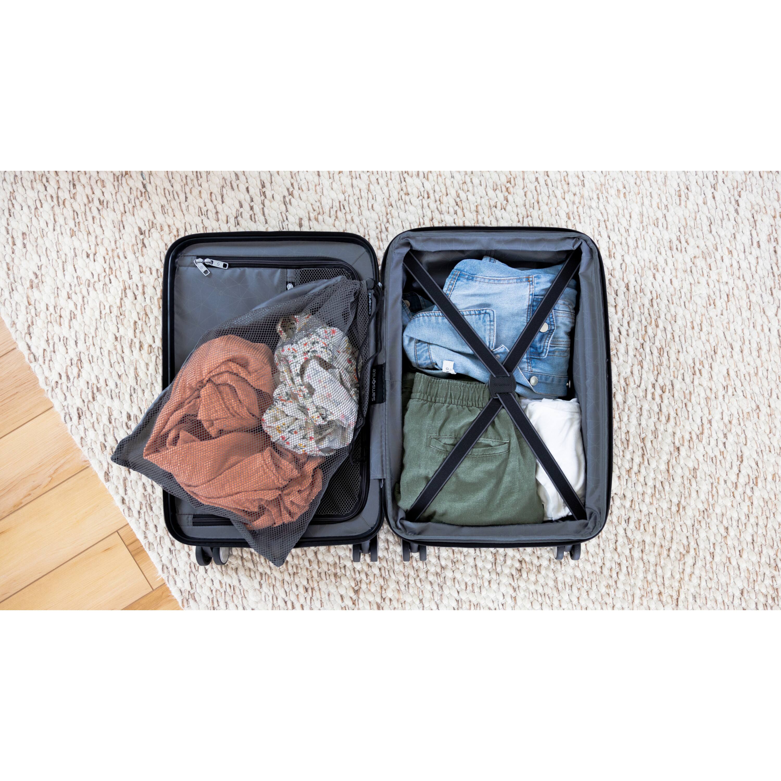 Alt View 8. Samsonite - Opto 3 Carry On Suitcase - Basalt Black.