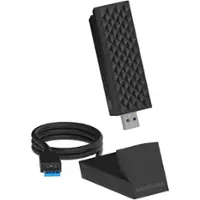 NETGEAR - Nighthawk A9000 Wi-Fi 7 USB 3.0 Adapter - Black - Angle_Zoom