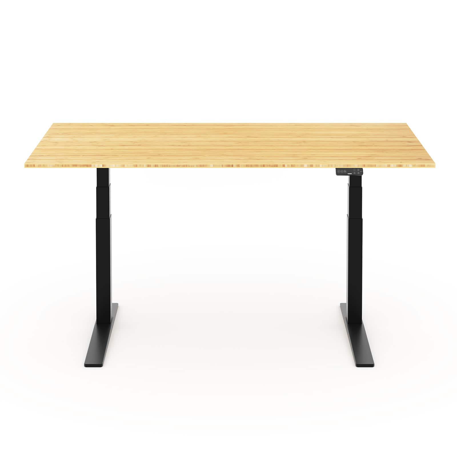 FlexiSpot - E7Pro 72''W Electric Adjustable Standing Desk, /Black - Bamboo