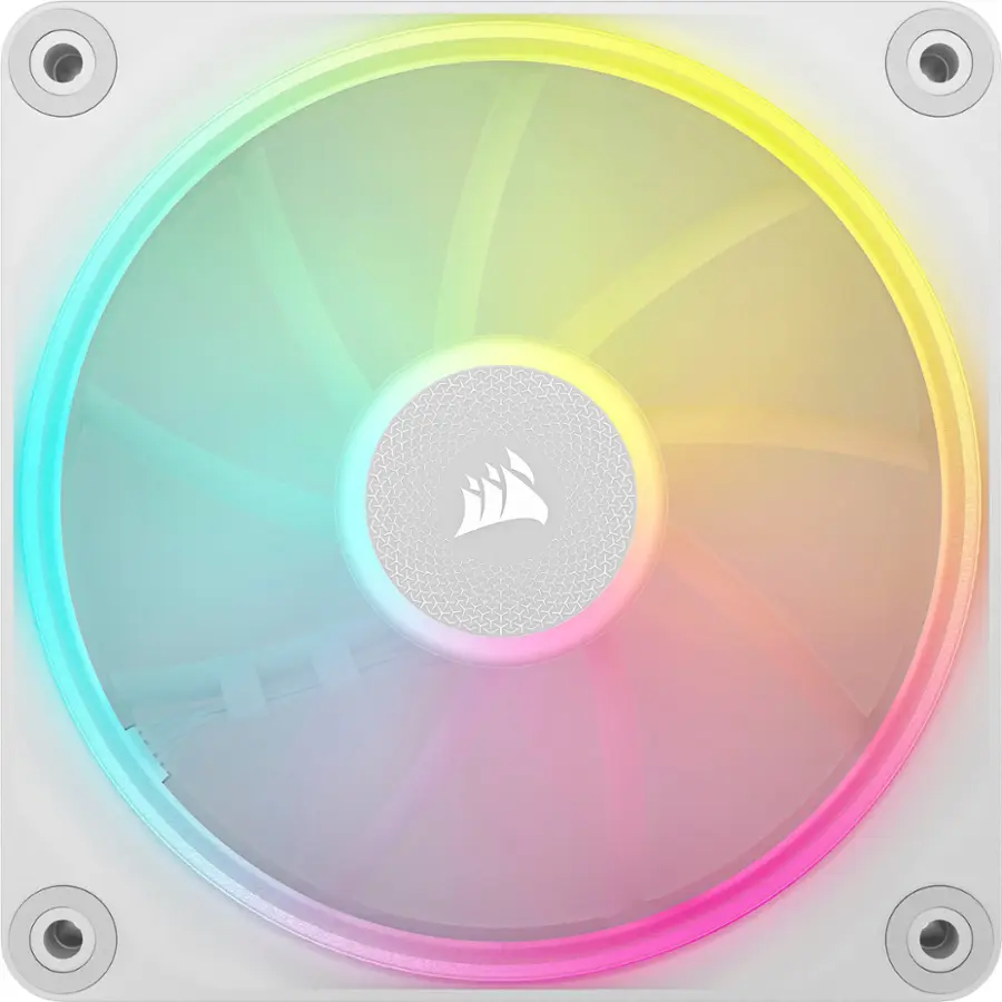 Alt View 16. CORSAIR - iCUE LINK LX120 RGB 120mm PWM Fan Expansion - White.
