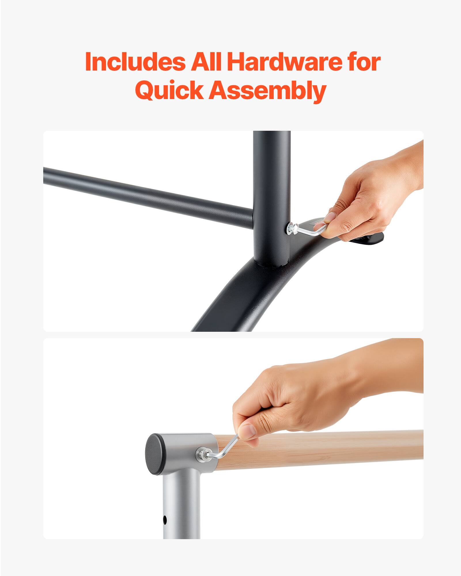 Includes All Hardware for Quick Assembly