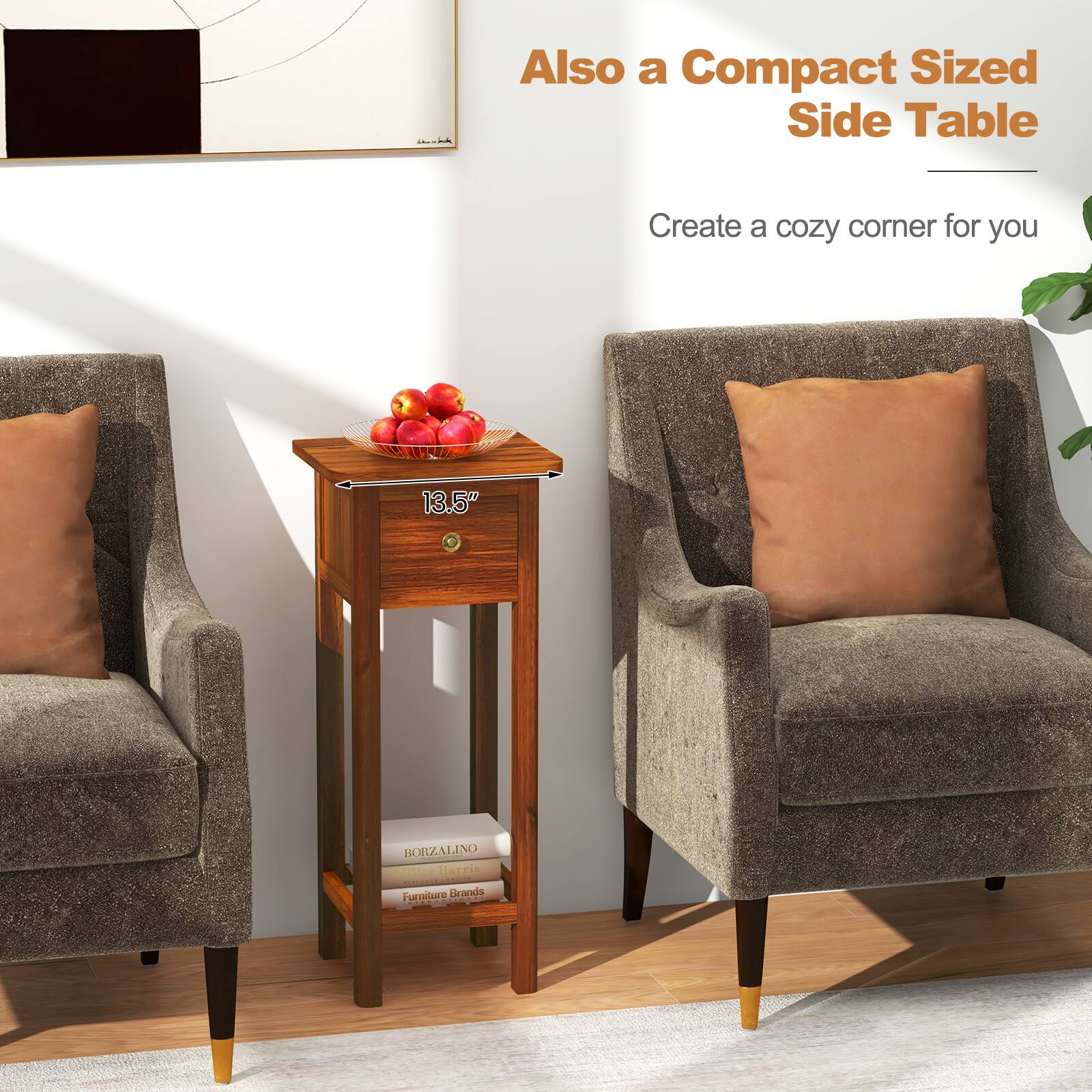 Also a Compact Sized Side Table

Create a cozy corner for you

BORZALINO Matter Harcia - Furniture Brands

13.5"