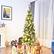 Alt View 16. Costway - 7.5ft Pre-Lit Hinged Pencil Christmas Tree 350 White Lights - Green.