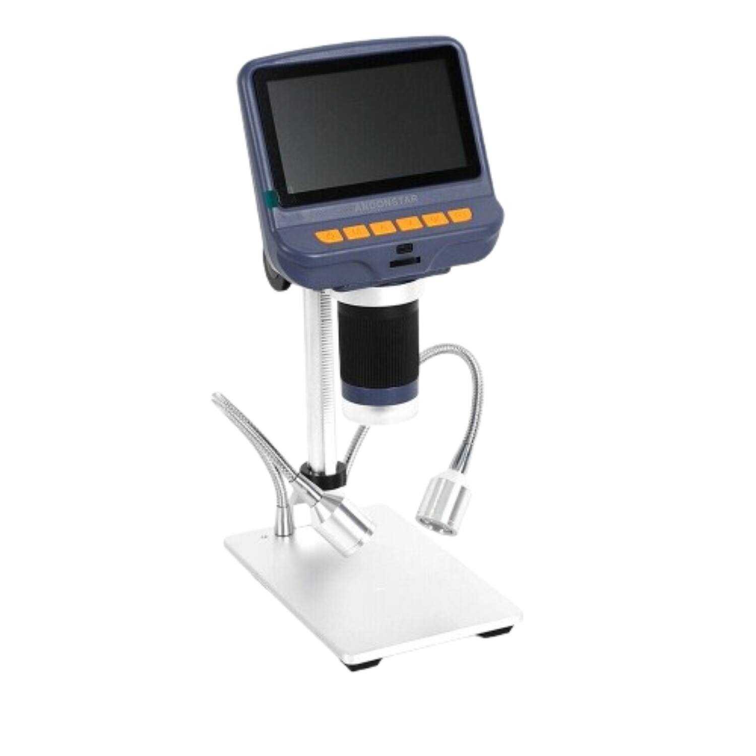 Front. Stock Preferred - AD106S HDMI 1080P Digital Microscope with 4.3" Screen - Blue.