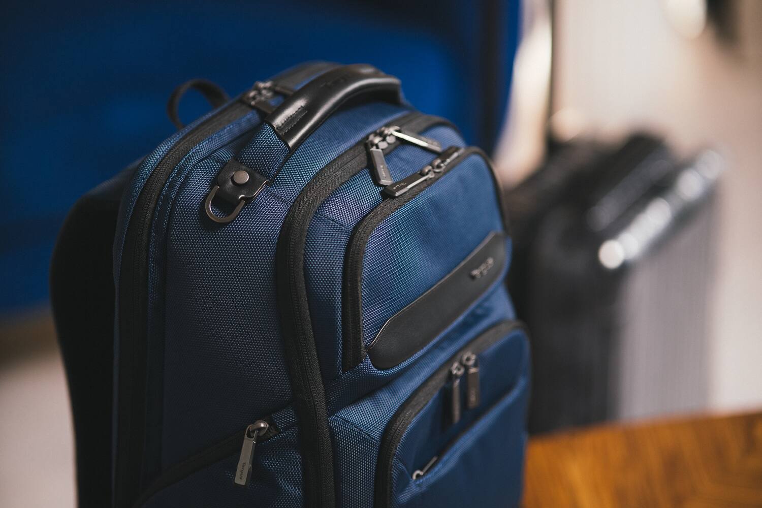 Alt View 11. Targus - 15-16” HeritageLuxe Backpack - Blue.