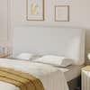 Front. Pinmoco - Pinmoco - Upholstered Headboard Ergonomic Design Headboard - White.
