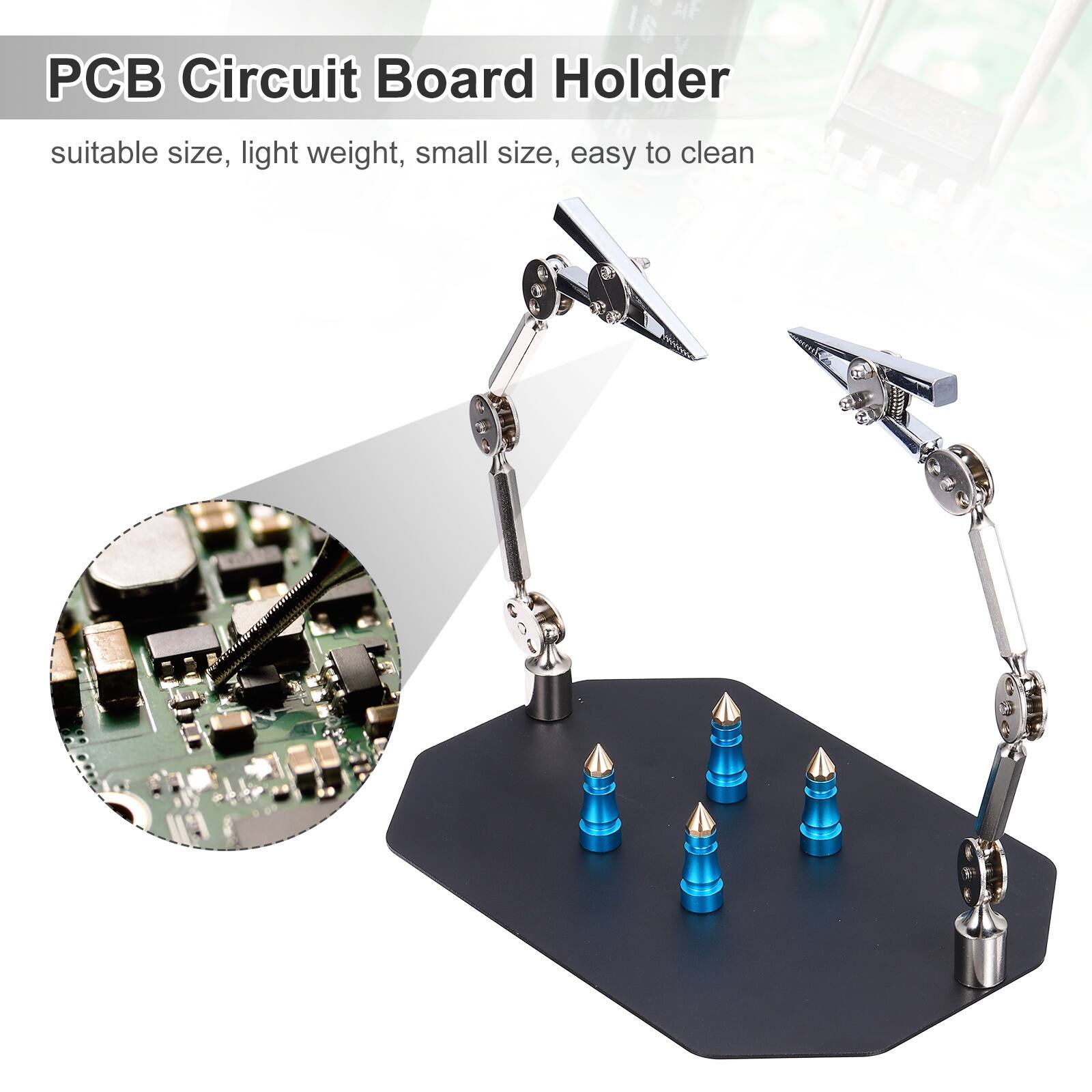 PCB Circuit Board Holder

suitable size, light weight, small size, easy to clean
