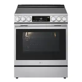 LG - 6.3 Cu. Ft. Slide-In Electric True Convection Smart Range with Air Fry and 2 UltraHeat Elements - Stainless Steel