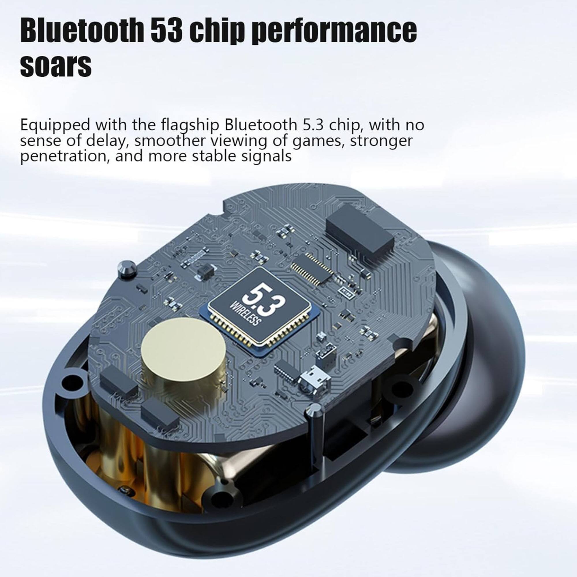 Bluetooth 5.3 chip performance soars

Equipped with the flagship Bluetooth 5.3 chip, with no sense of delay, smoother viewing of games, stronger penetration, and more stable signals