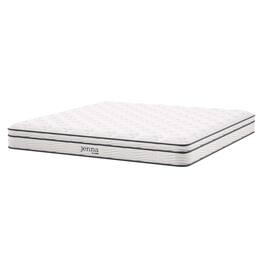 Jenna 8" Innerspring and Foam King Mattress by Modway - White