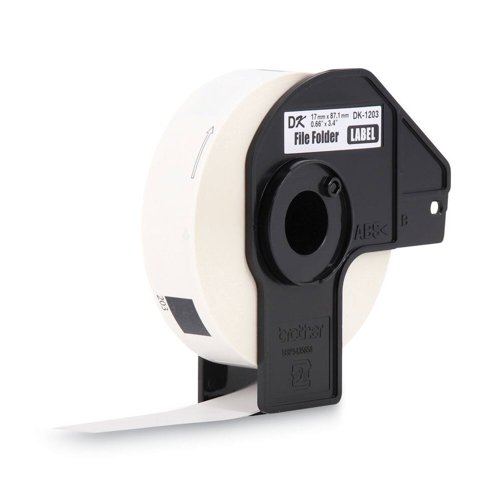 17 mm x 87.1 mm DK-1203  
0.66" x 3.4"  
File Folder LABEL  
ABSK 203  
USPS4358S8