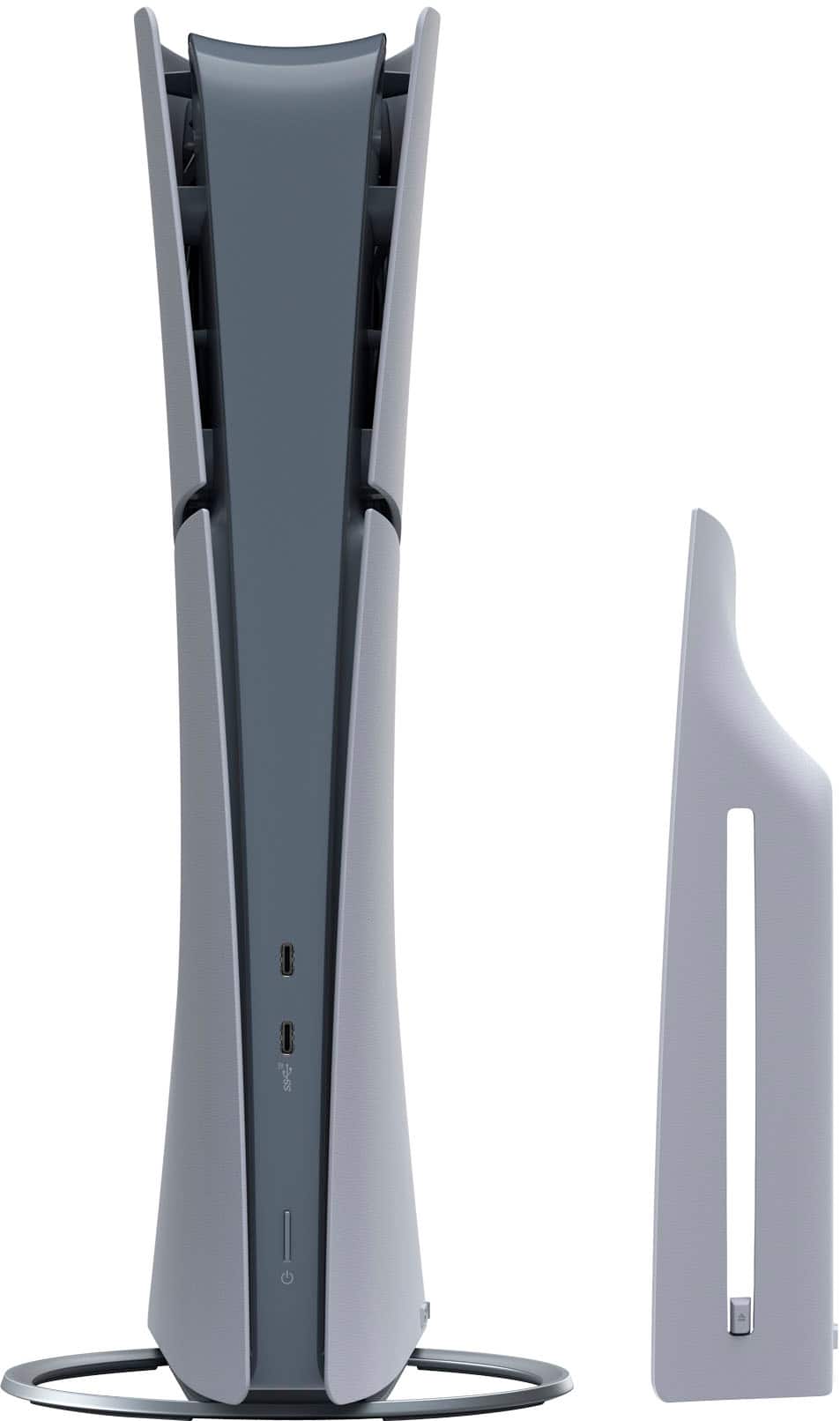 Back. Sony - PlayStation 5 Slim Console Digital Edition – 30th Anniversary Limited Edition Bundle - Gray.