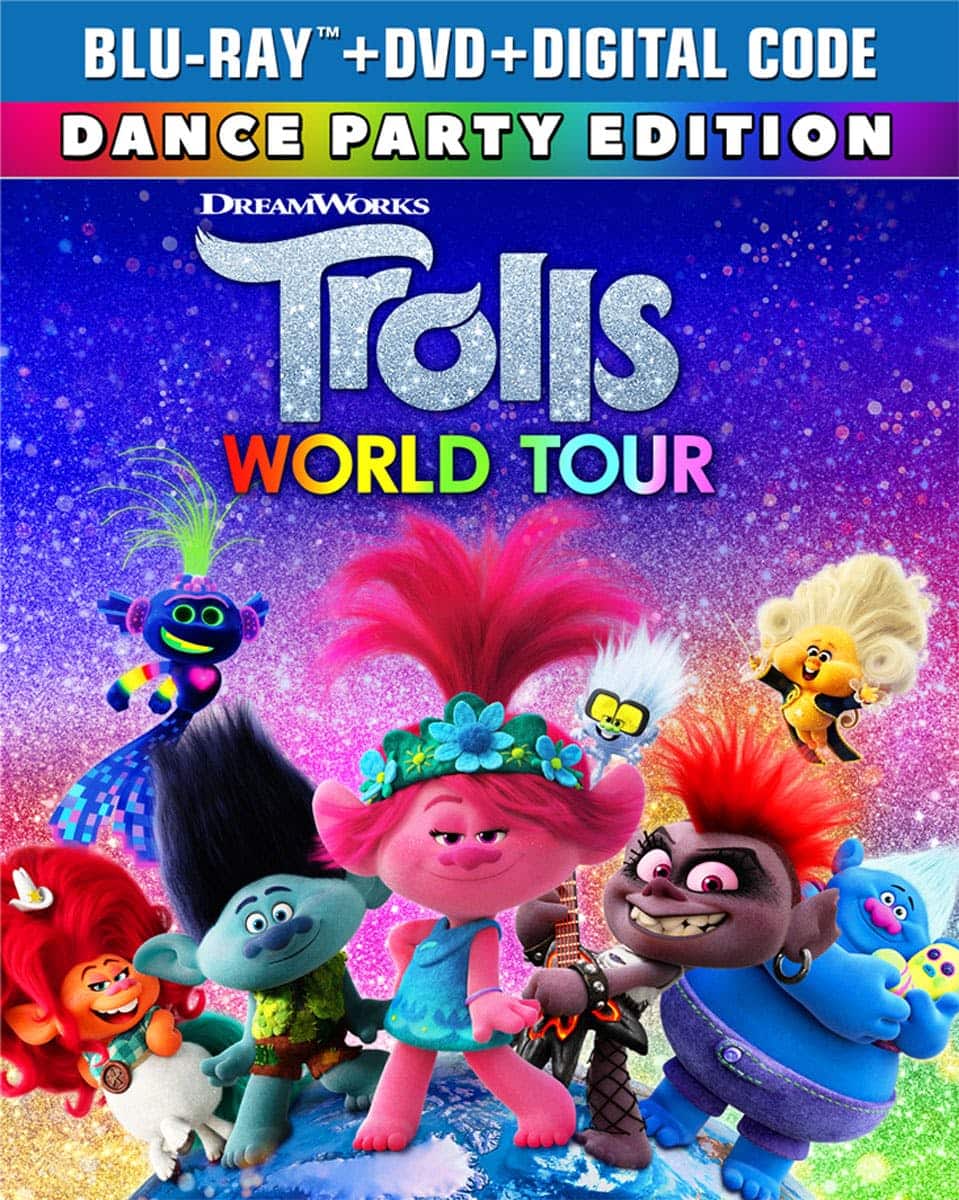 Front. Trolls World Tour (Dance Party Edition DVD + Digital) [Blu-ray].
