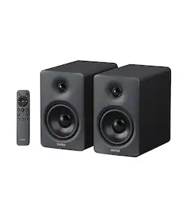 Edifier - M90 Powered Speakers, 100W RMS, Hi-Res Audio, LDAC, Bluetooth 6.0, HDMI eARC/Optical/USB-C/AUX Input, SUB Out (Pair) - Black