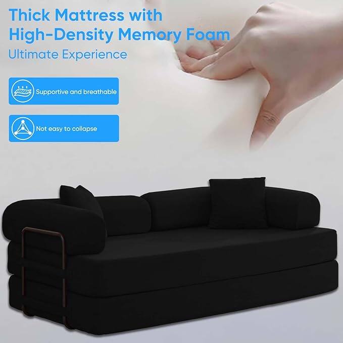 Thick Mattress with High-Density Memory Foam  
Ultimate Experience  

- Supportive and breathable  
- Not easy to collapse
