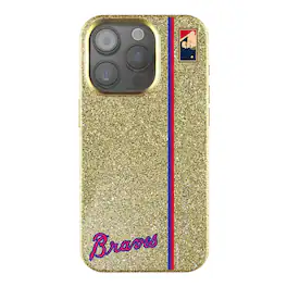 Keyscaper - MLB - Atlanta Braves iPhone Bling Case - 14 - Gold