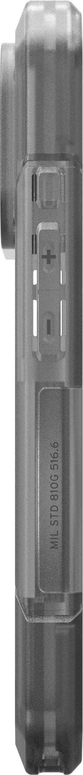 Alt View 9. UAG - Trooper Series case with MagSafe for Apple iPhone 18 Pro/iPhone 17 Pro - Clear/Ash.