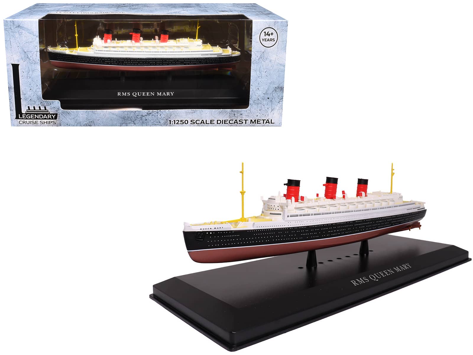 RMS Queen Mary Passenger Ship 1/1250 Diecast Model by Legendary Cruise Ships price history on PriceWatchPro