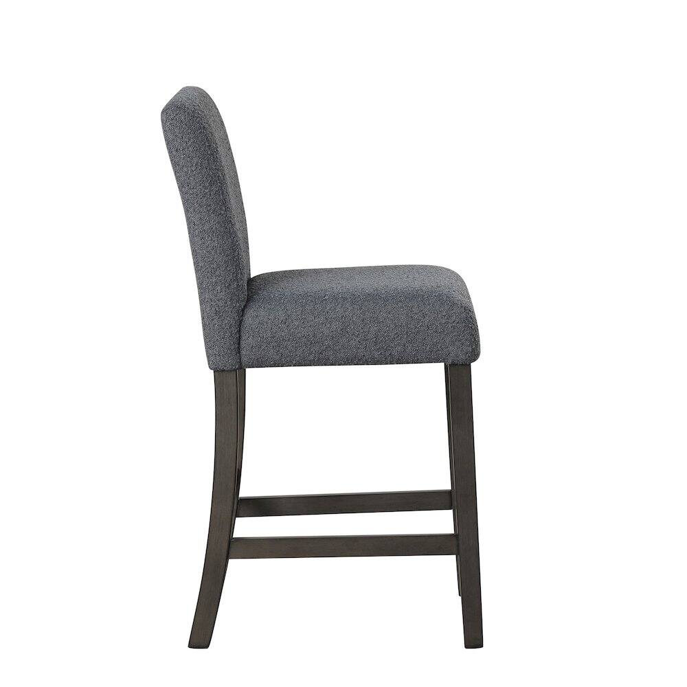 Alt View 1. New Classic Furniture - High Line Upholstered Counter Chair (Set of 2) - Grey.