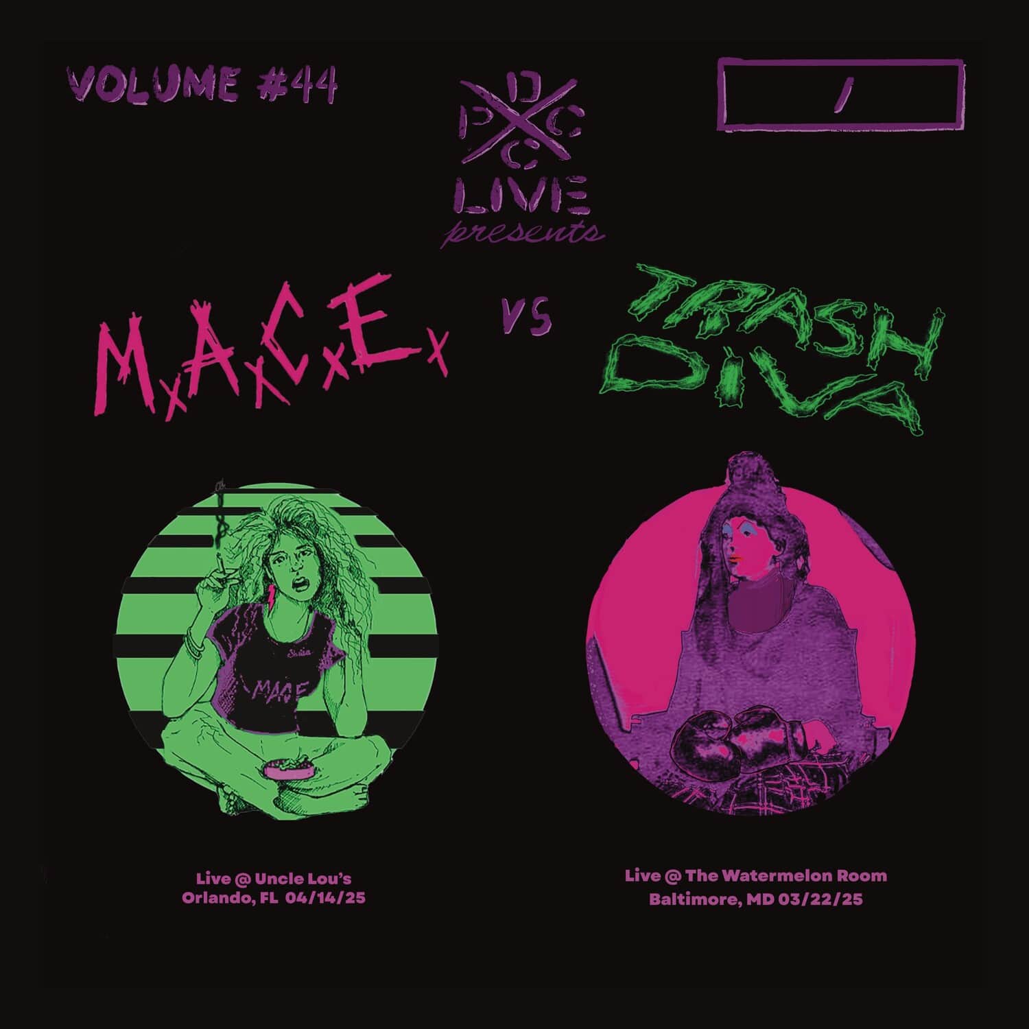 M.A.C.E. & Trash Diva - DCxPC Live Vol. 44   - VINYL LP price history on PriceWatchPro