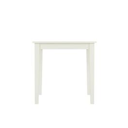 FurniFact - Wood Drop-Leaf Dining Table & Chairs 3-Piece Set - Linen White
