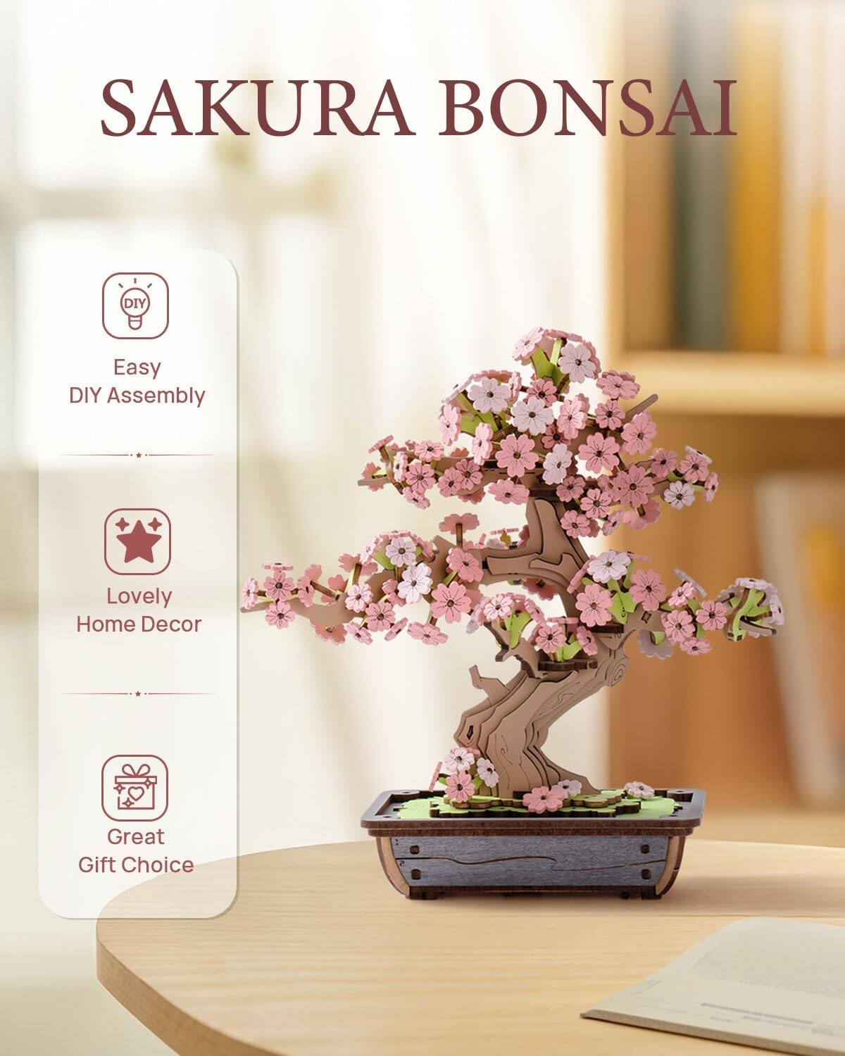 SAKURA BONSAI

Easy DIY Assembly

Lovely Home Decor

Great Gift Choice