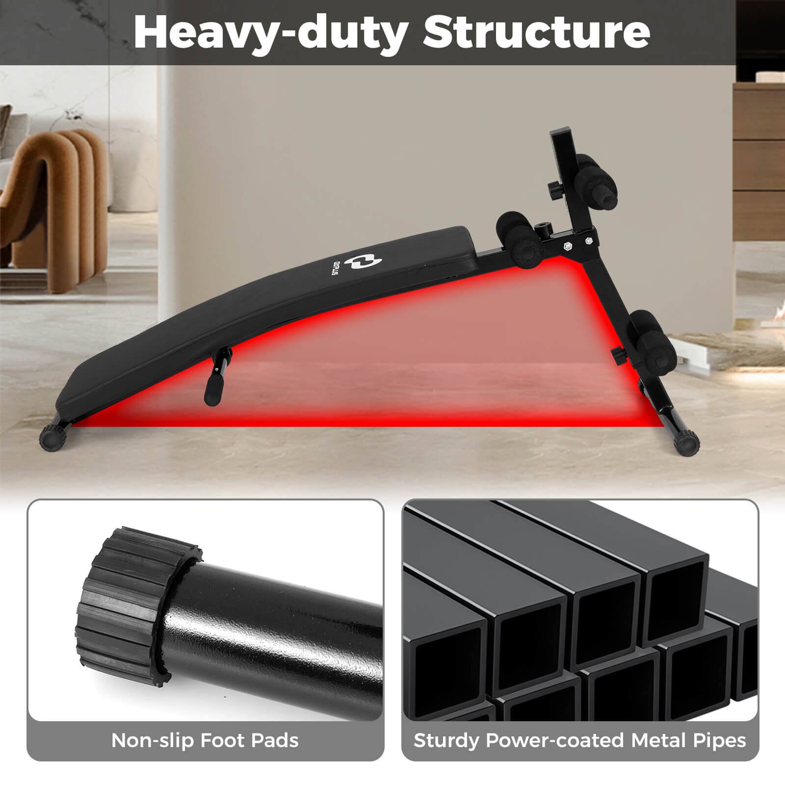 Heavy-duty Structure  
2.3 Non-slip Foot Pads  
Sturdy Power-coated Metal Pipes