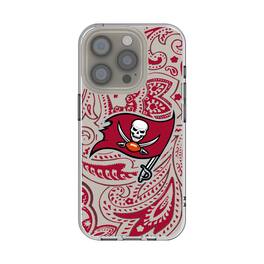 Keyscaper - NFL - Tampa Bay Buccaneers iPhone Clear Paisley Design Case - 15 - Multicolor