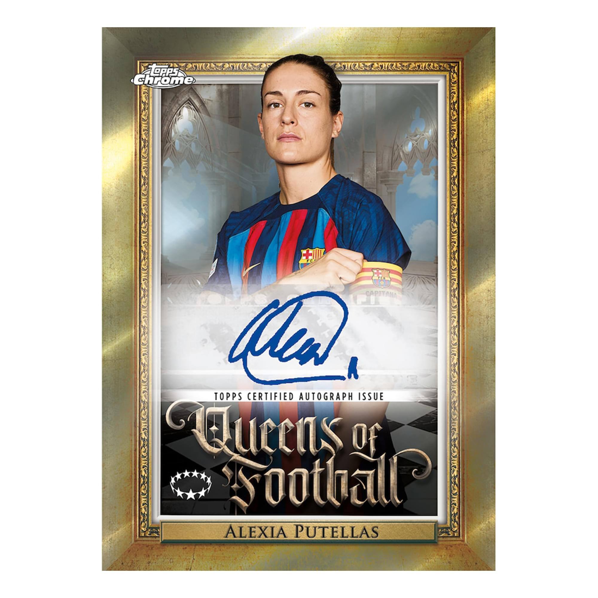 TOPPS Chrome  
TOPPS CERTIFIED AUTOGRAPH ISSUE  
Queens of Football  
ALEXIA PUTELLAS