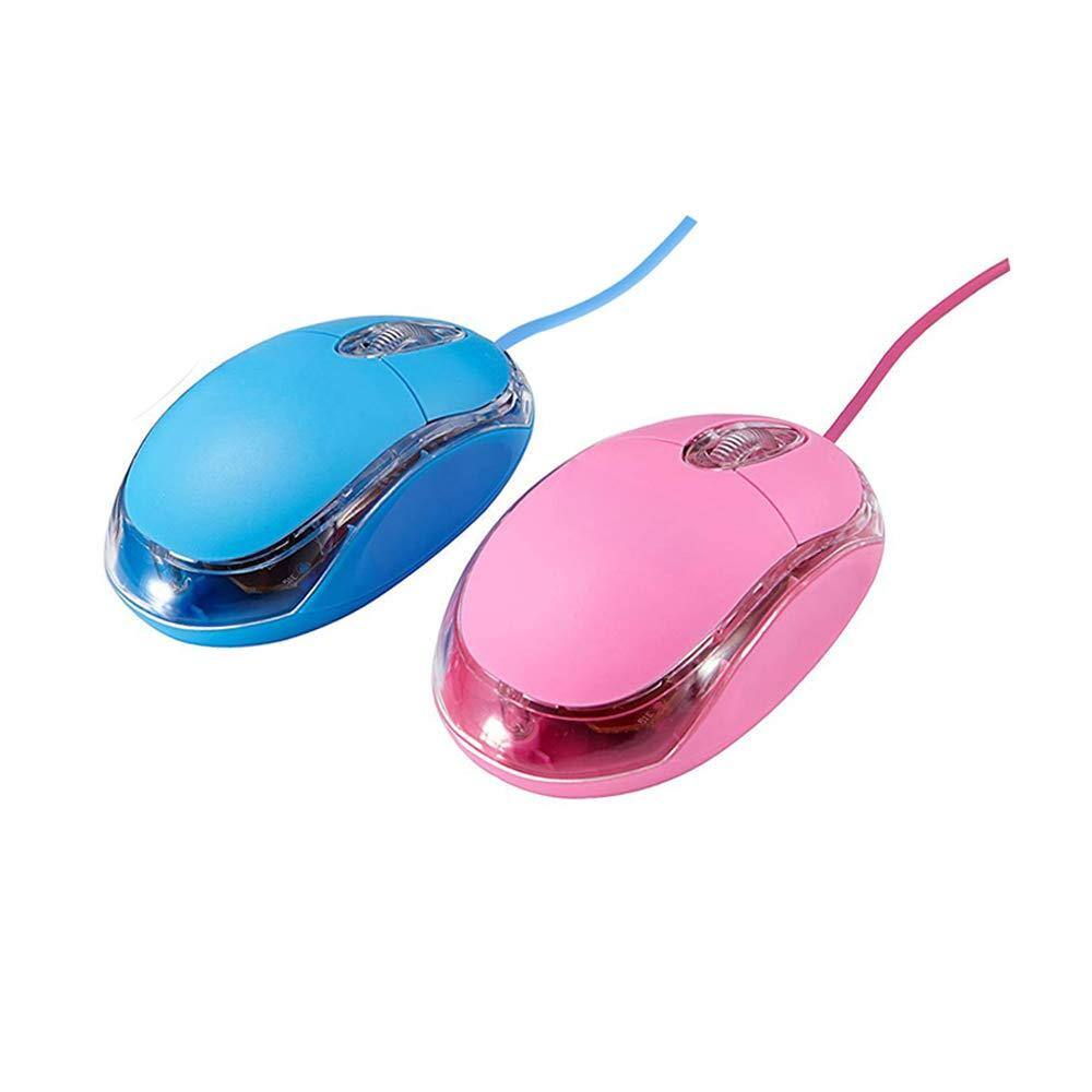 bluepink-Wired mouse