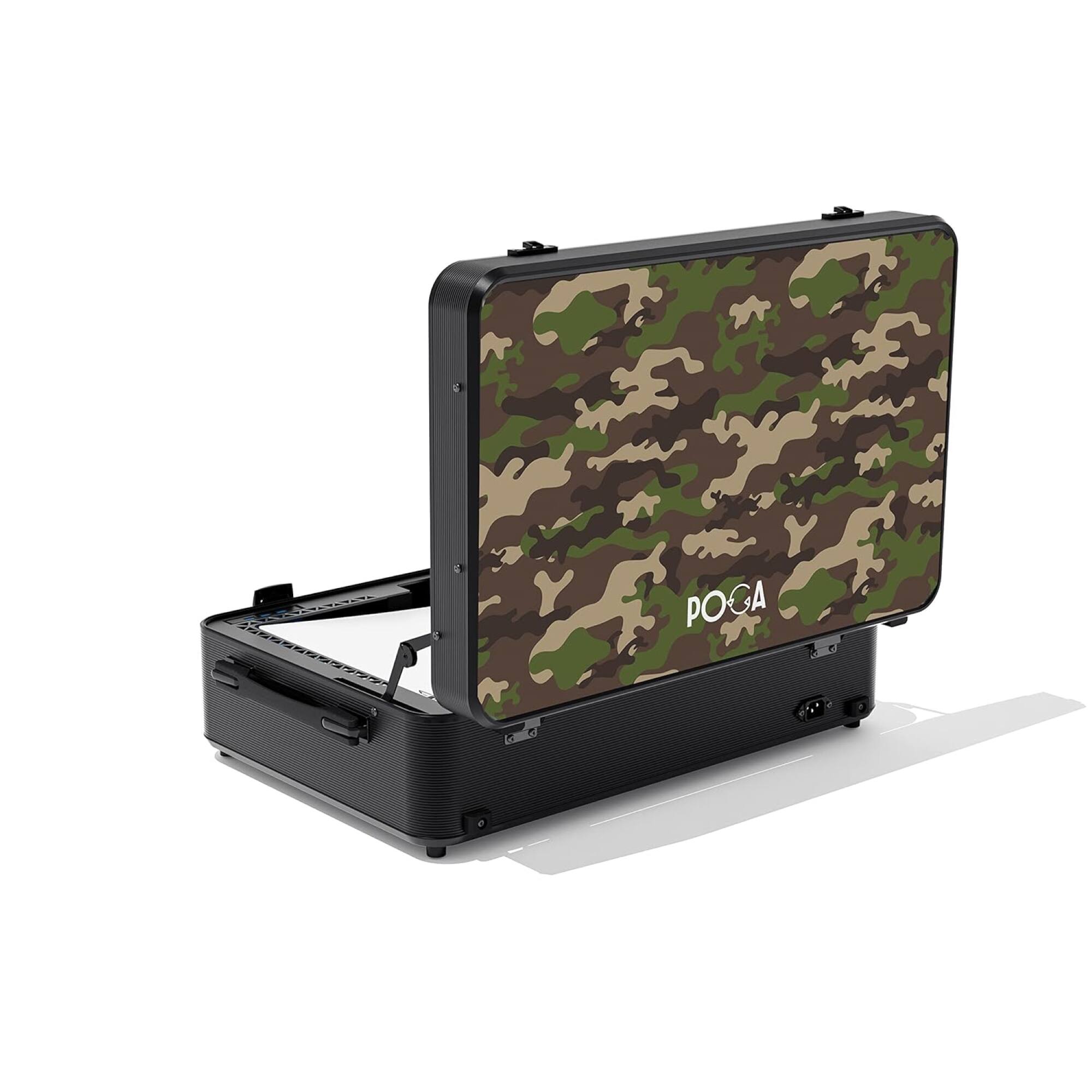 Alt View 16. POGA - LUX PlayStation 5 Premium Portable Console Travel Case w/ Trolley and 24" AOC Gaming Monitor - Camouflage.